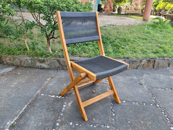 Favorite Folding Armchair by Rope Back and Seat TT-FC-215